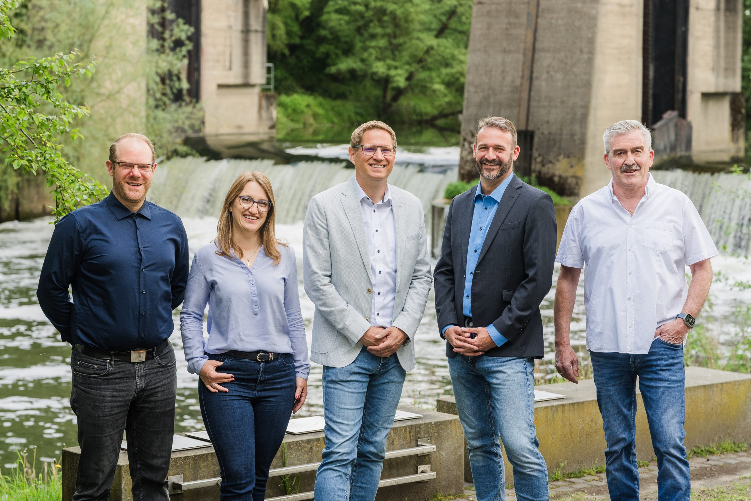Dieses Foto zeigt die Mitarbeitenden des Teams Grundstücksentwässerung beim SAL in Lünen.